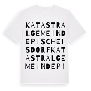 Katastralgemeinde Pischelsdorf ordlek t-shirt – ekologisk bomull t-shirt från Pinshirt