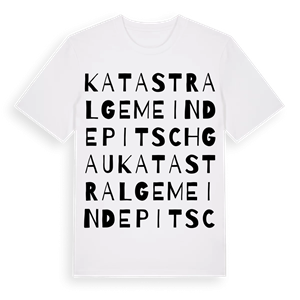 Katastralgemeinde Pitschgau ordlek t-shirt – ekologisk bomull t-shirt från Pinshirt