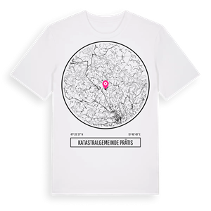 Katastralgemeinde Prätis t-shirt – ekologisk bomull t-shirt från Pinshirt