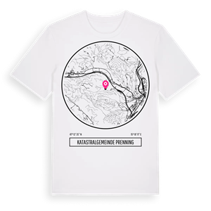 Katastralgemeinde Prenning t-shirt – ekologisk bomull t-shirt från Pinshirt