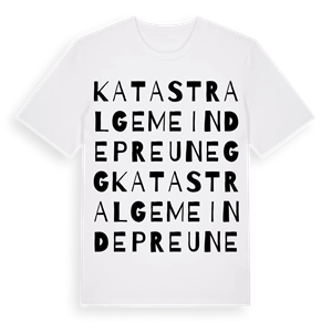 Katastralgemeinde Preunegg ordlek t-shirt – ekologisk bomull t-shirt från Pinshirt
