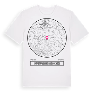 Katastralgemeinde Puchegg t-shirt – ekologisk bomull t-shirt från Pinshirt