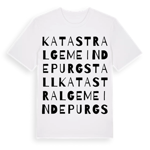 Katastralgemeinde Purgstall ordlek t-shirt – ekologisk bomull t-shirt från Pinshirt