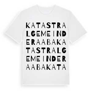 Katastralgemeinde Raaba ordlek t-shirt – ekologisk bomull t-shirt från Pinshirt