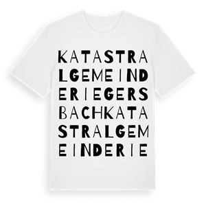 Katastralgemeinde Riegersbach ordlek t-shirt – ekologisk bomull t-shirt från Pinshirt