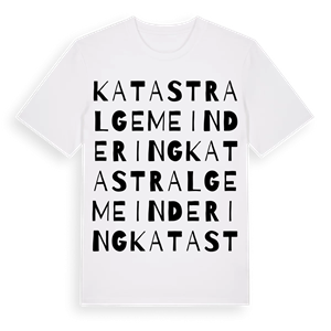 Katastralgemeinde Ring ordlek t-shirt – ekologisk bomull t-shirt från Pinshirt