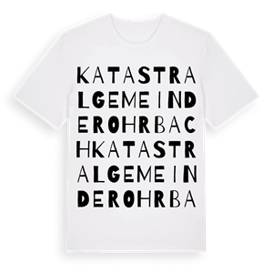 Katastralgemeinde Rohrbach ordlek t-shirt – ekologisk bomull t-shirt från Pinshirt