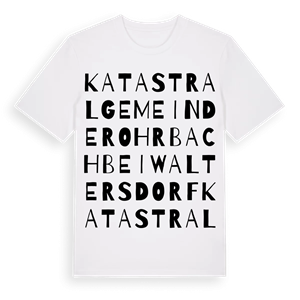 Katastralgemeinde Rohrbach bei Waltersdorf ordlek t-shirt – ekologisk bomull t-shirt från Pinshirt