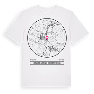 Katastralgemeinde Rohrbach-Schlag t-shirt – ekologisk bomull t-shirt från Pinshirt