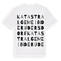 Katastralgemeinde Rudersdorf ordlek t-shirt
