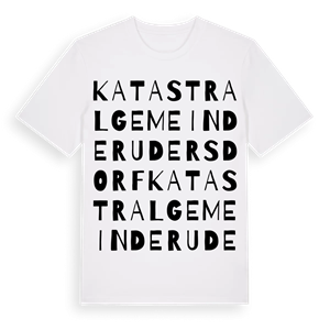 Katastralgemeinde Rudersdorf ordlek t-shirt – ekologisk bomull t-shirt från Pinshirt