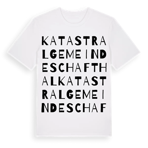 Katastralgemeinde Schafthal ordlek t-shirt – ekologisk bomull t-shirt från Pinshirt