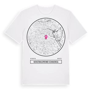 Katastralgemeinde Schaueregg t-shirt – ekologisk bomull t-shirt från Pinshirt
