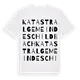 Katastralgemeinde Schildbach ordlek t-shirt