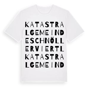 Katastralgemeinde Schnöllerviertl ordlek t-shirt – ekologisk bomull t-shirt från Pinshirt