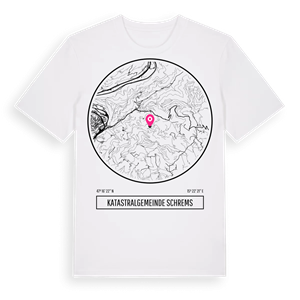 Katastralgemeinde Schrems t-shirt – ekologisk bomull t-shirt från Pinshirt