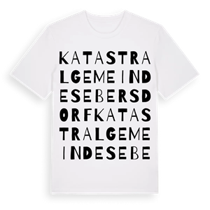 Katastralgemeinde Sebersdorf ordlek t-shirt – ekologisk bomull t-shirt från Pinshirt