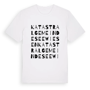 Katastralgemeinde Seewiesen ordlek t-shirt – ekologisk bomull t-shirt från Pinshirt