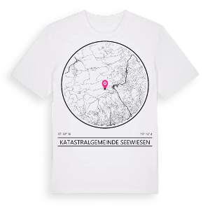 Katastralgemeinde Seewiesen t-shirt – ekologisk bomull t-shirt från Pinshirt