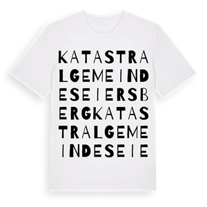 Katastralgemeinde Seiersberg ordlek t-shirt – ekologisk bomull t-shirt från Pinshirt