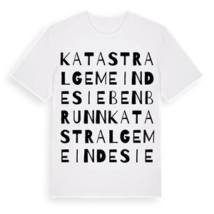 Katastralgemeinde Siebenbrunn ordlek t-shirt – ekologisk bomull t-shirt från Pinshirt