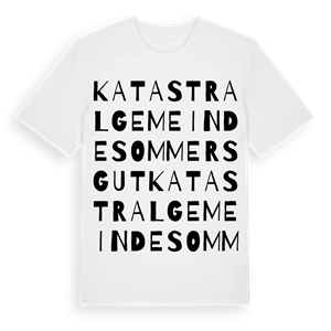 Katastralgemeinde Sommersgut ordlek t-shirt – ekologisk bomull t-shirt från Pinshirt