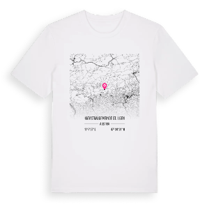Katastralgemeinde St. Ilgen karta t-shirt – ekologisk bomull t-shirt från Pinshirt