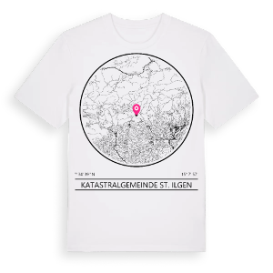 Katastralgemeinde St. Ilgen t-shirt – ekologisk bomull t-shirt från Pinshirt