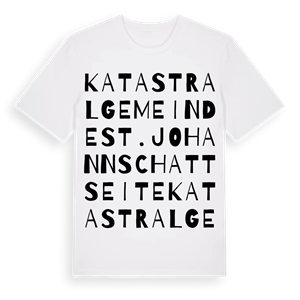 Katastralgemeinde St. Johann Schattseite ordlek t-shirt – ekologisk bomull t-shirt från Pinshirt