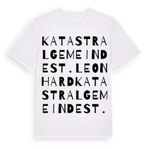 Katastralgemeinde St. Leonhard ordlek t-shirt – ekologisk bomull t-shirt från Pinshirt