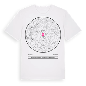 Katastralgemeinde St. Lorenzen am Wechsel t-shirt – ekologisk bomull t-shirt från Pinshirt