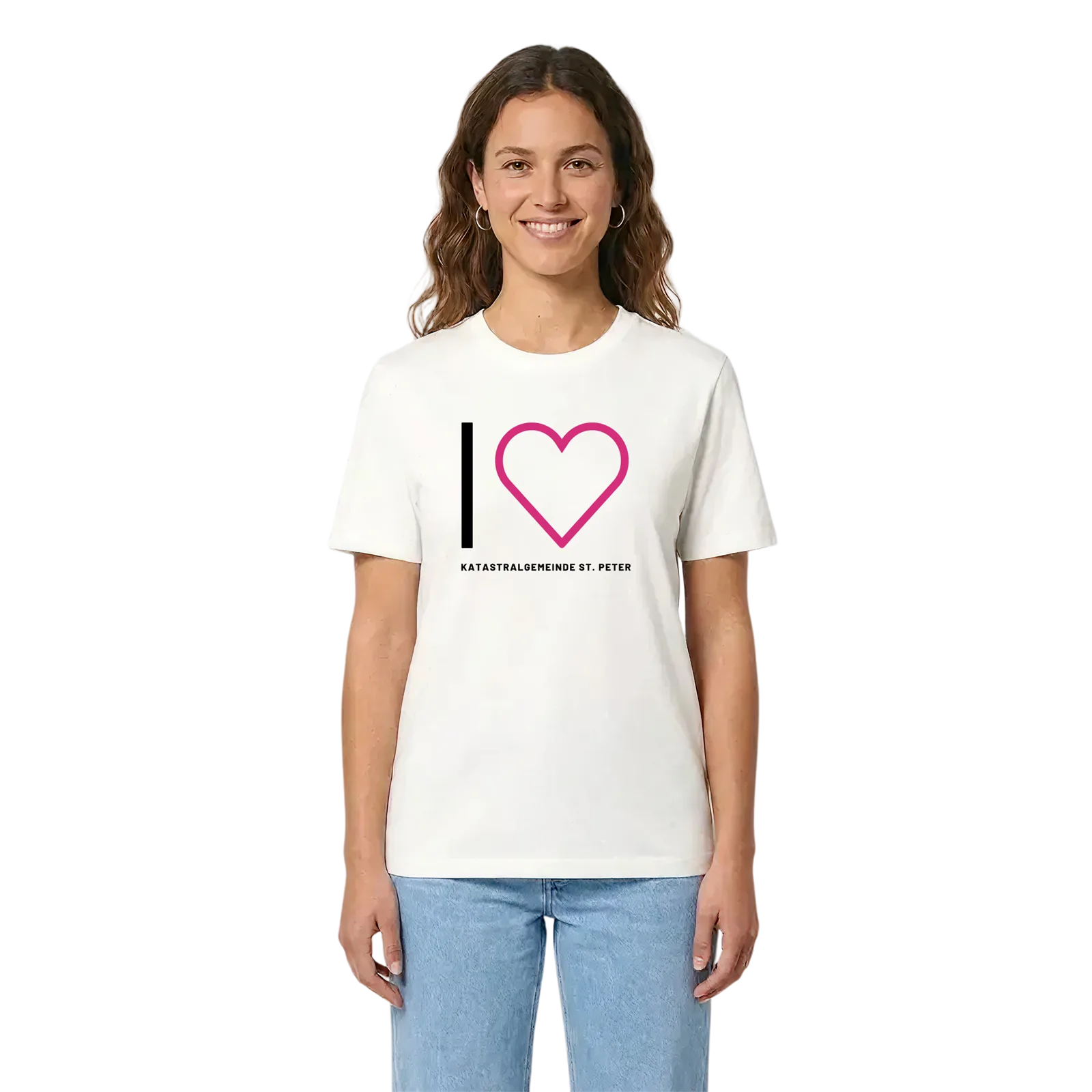 Jag älskar Katastralgemeinde St. Peter t-shirt stort tryck – White, i miljö