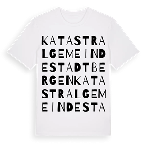 Katastralgemeinde Stadtbergen ordlek t-shirt – ekologisk bomull t-shirt från Pinshirt