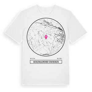 Katastralgemeinde Stadtbergen t-shirt – ekologisk bomull t-shirt från Pinshirt