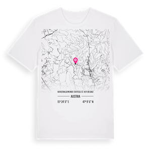 Katastralgemeinde Stattegg-St. Veit ob Graz karta t-shirt – ekologisk bomull t-shirt från Pinshirt