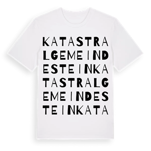 Katastralgemeinde Stein ordlek t-shirt – ekologisk bomull t-shirt från Pinshirt