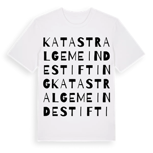 Katastralgemeinde Stifting ordlek t-shirt – ekologisk bomull t-shirt från Pinshirt