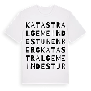 Katastralgemeinde Stubenberg ordlek t-shirt – ekologisk bomull t-shirt från Pinshirt