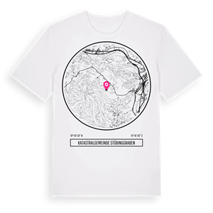 Katastralgemeinde Stübinggraben t-shirt – ekologisk bomull t-shirt från Pinshirt