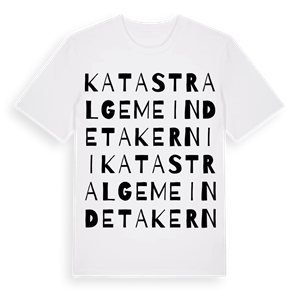 Katastralgemeinde Takern II ordlek t-shirt – ekologisk bomull t-shirt från Pinshirt