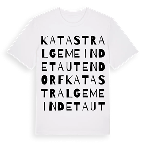 Katastralgemeinde Tautendorf ordlek t-shirt – ekologisk bomull t-shirt från Pinshirt