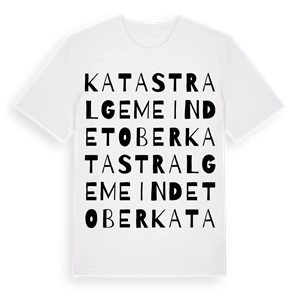 Katastralgemeinde Tober ordlek t-shirt – ekologisk bomull t-shirt från Pinshirt