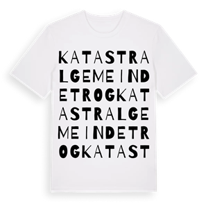Katastralgemeinde Trog ordlek t-shirt – ekologisk bomull t-shirt från Pinshirt