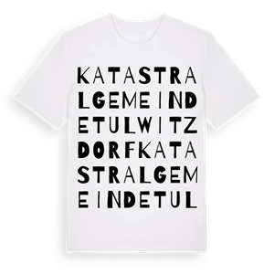 Katastralgemeinde Tulwitzdorf ordlek t-shirt – ekologisk bomull t-shirt från Pinshirt