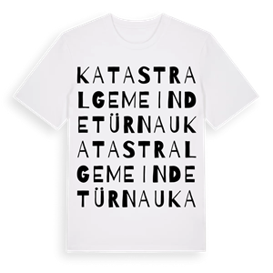 Katastralgemeinde Türnau ordlek t-shirt – ekologisk bomull t-shirt från Pinshirt
