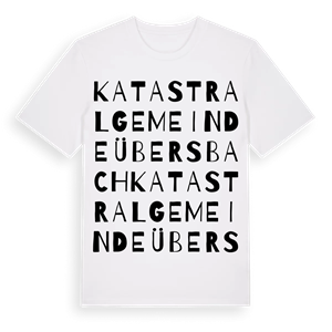 Katastralgemeinde Übersbach ordlek t-shirt – ekologisk bomull t-shirt från Pinshirt