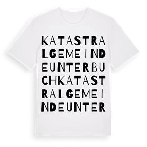 Katastralgemeinde Unterbuch ordlek t-shirt – ekologisk bomull t-shirt från Pinshirt
