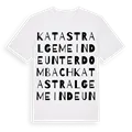 Katastralgemeinde Unterdombach ordlek t-shirt