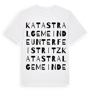 Katastralgemeinde Unterfeistritz ordlek t-shirt – ekologisk bomull t-shirt från Pinshirt