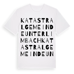Katastralgemeinde Unterlimbach ordlek t-shirt – ekologisk bomull t-shirt från Pinshirt
